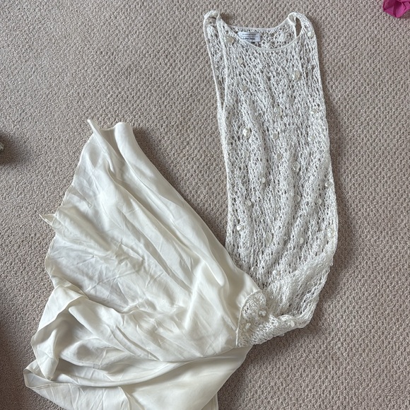 & other stories beaded crochet midi dress - Picture 3 of 4